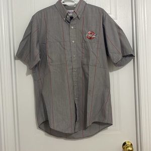 Vintage Coca-Cola Delivery Truck Worker Short Sleeve Shirt Neck 16.5 ( 50 A)